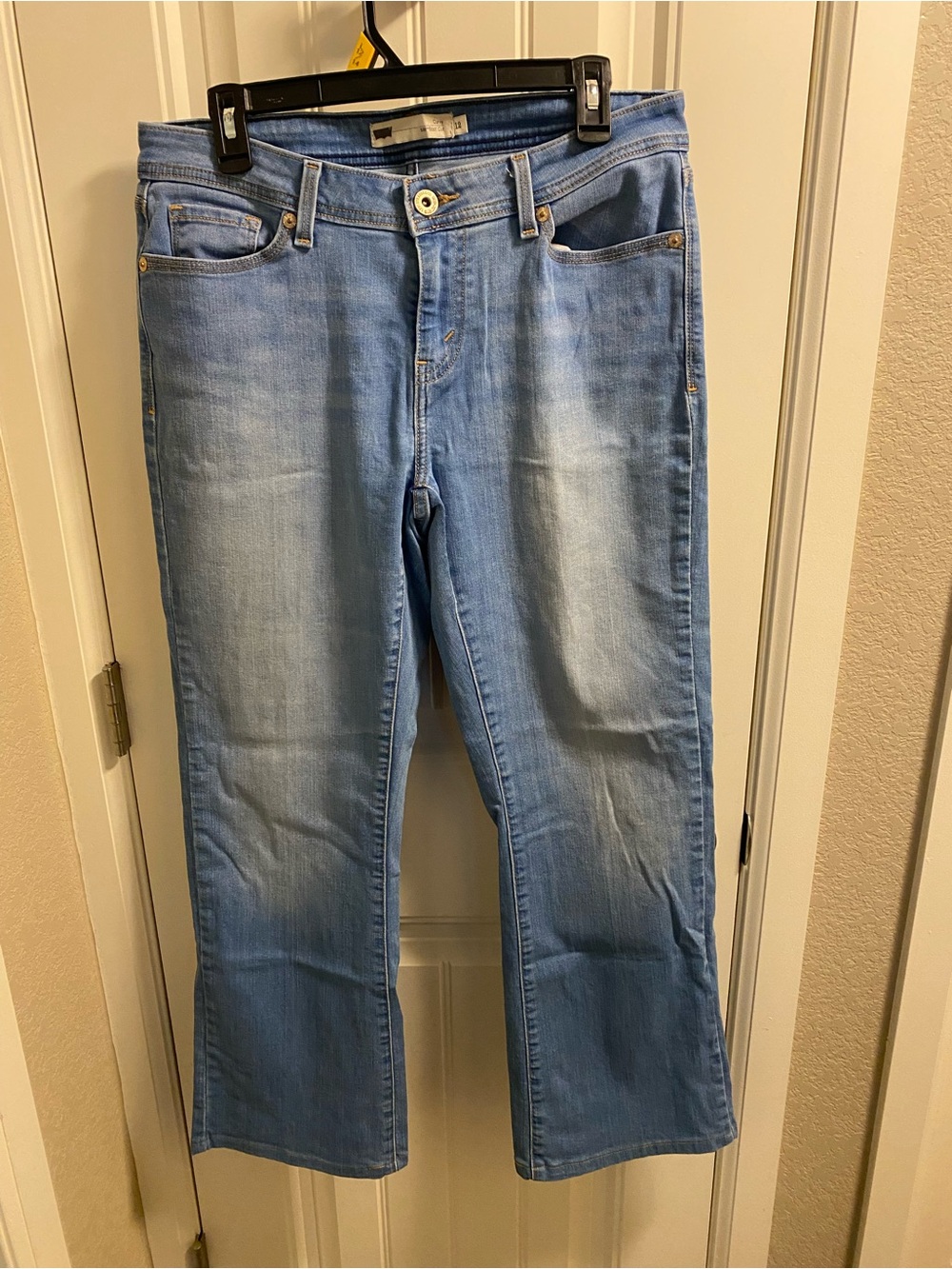 Levis 529 Jeans 12  Curvy Bootcut Stretch Light Blue Denim Boot Cut 12M
